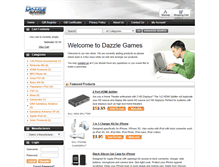 Tablet Screenshot of dazzlegames.com